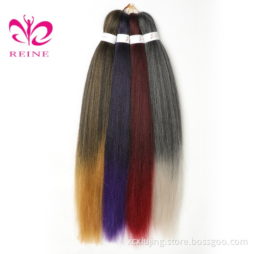 REINE Pre-stretched Professional  Braiding Hair Perm Yaki Jumbo Braids japanese Synthetic Hair Hot Water